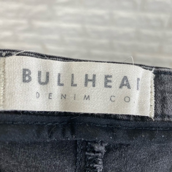 Bullhead Charcoal Denim Side Zip Hot Shorts - Picture 3 of 4